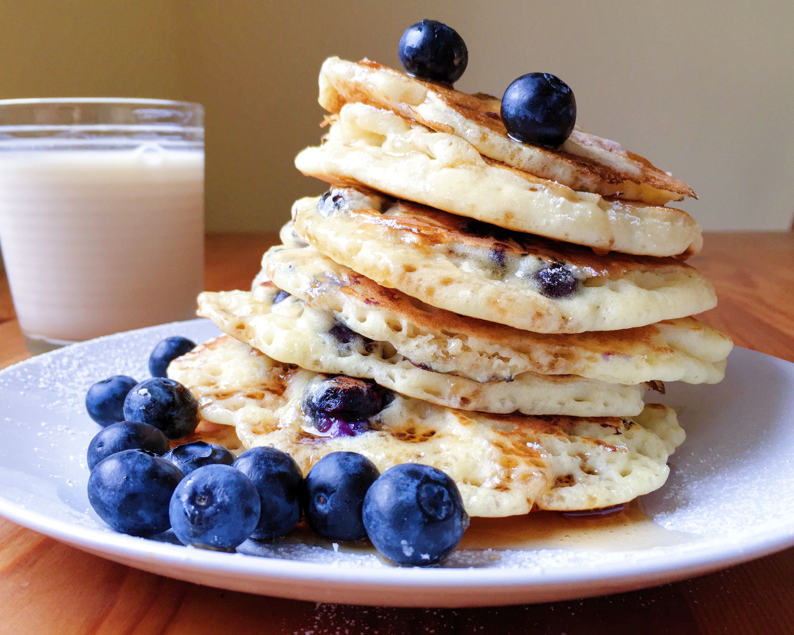 Gluten-Free Fluffy Blueberry Pancakes - The Dish On Healthy