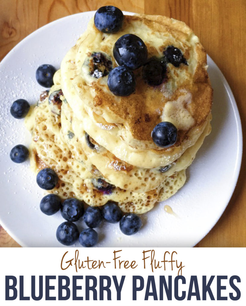 Gluten-Free Fluffy Blueberry Pancakes - The Dish On Healthy