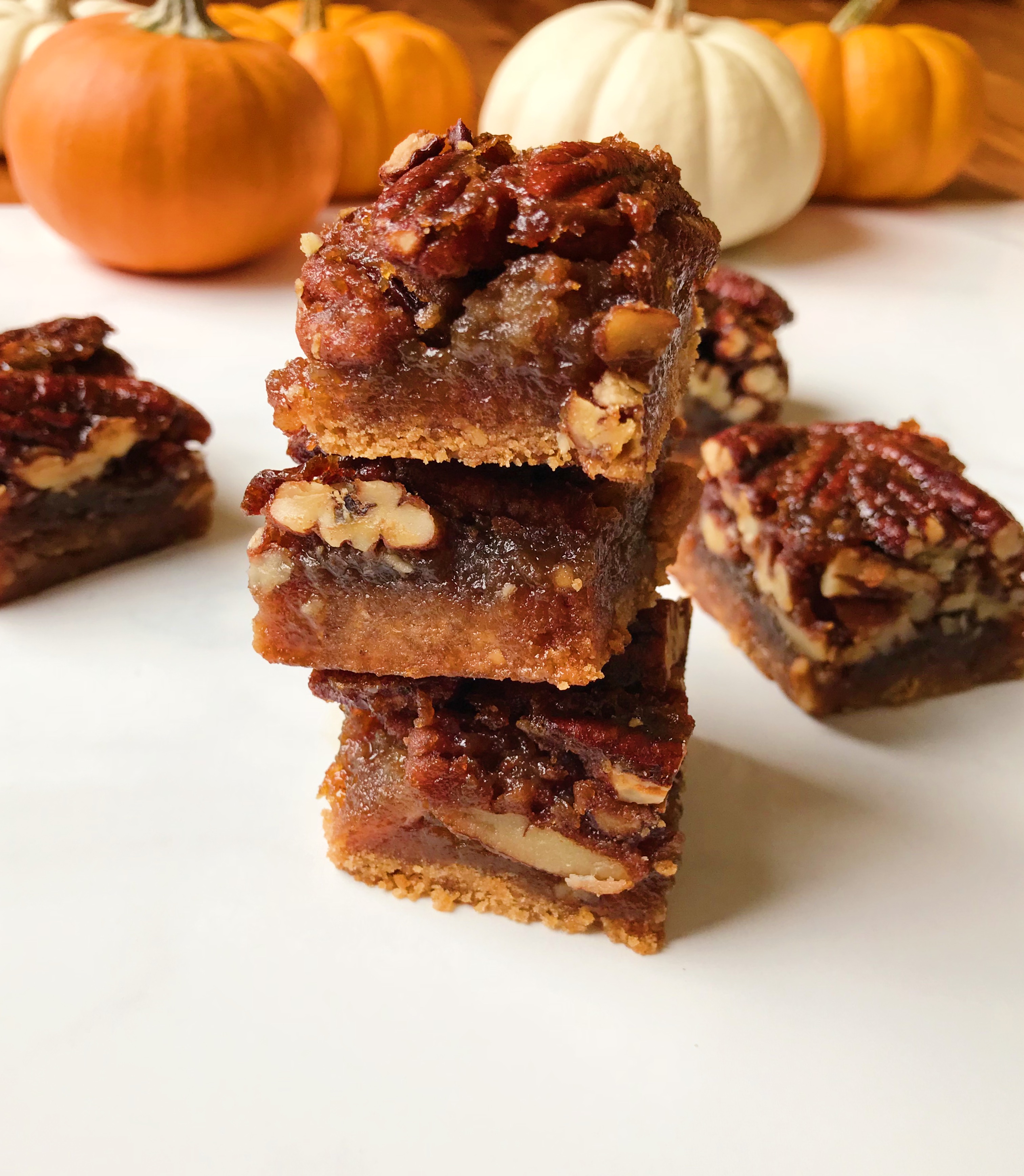 Date Caramel Pecan Pie Bars - The Dish On Healthy