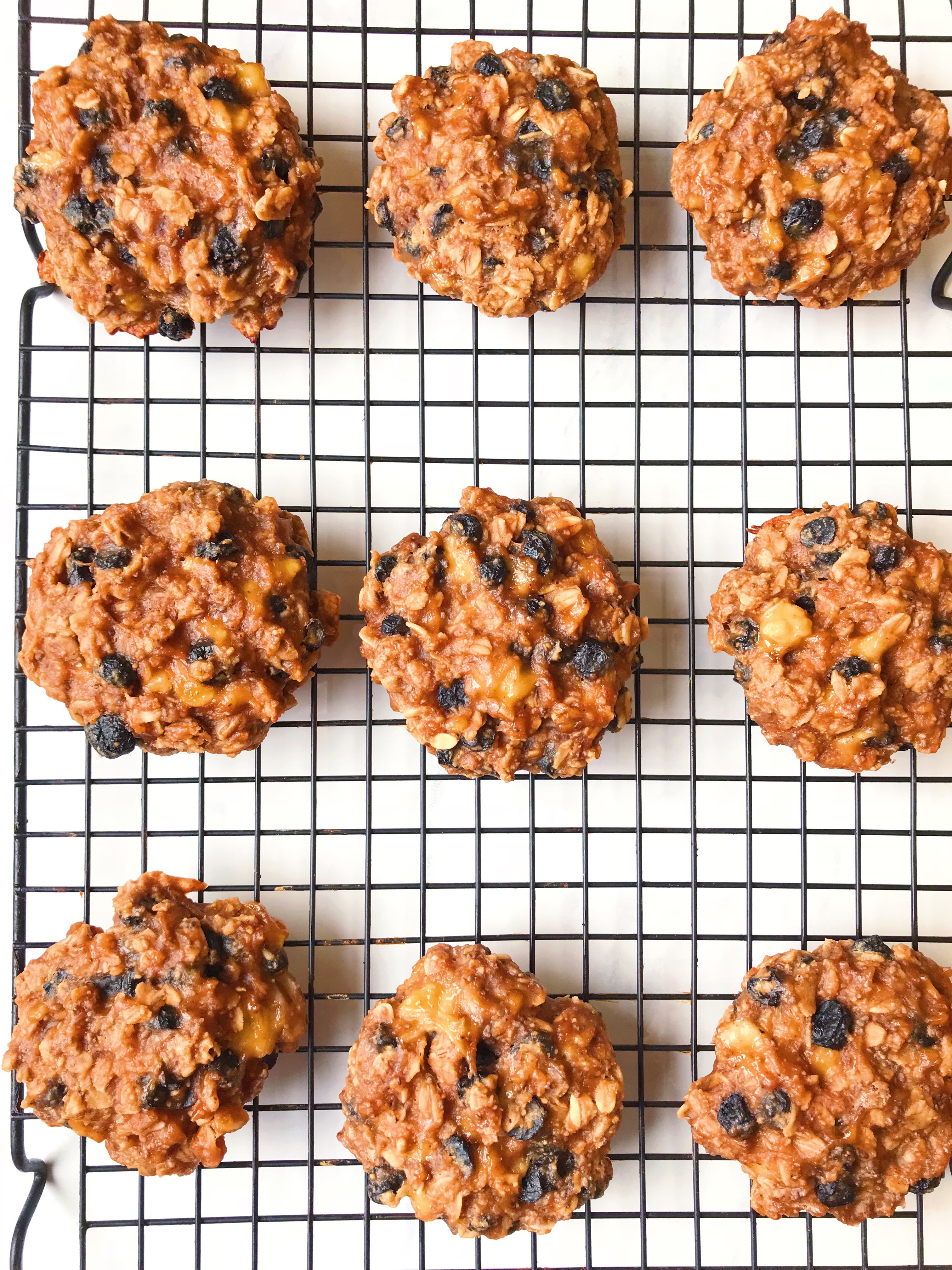 Blueberry Banana Muffin Top Breakfast Cookies! - The Dish On Healthy