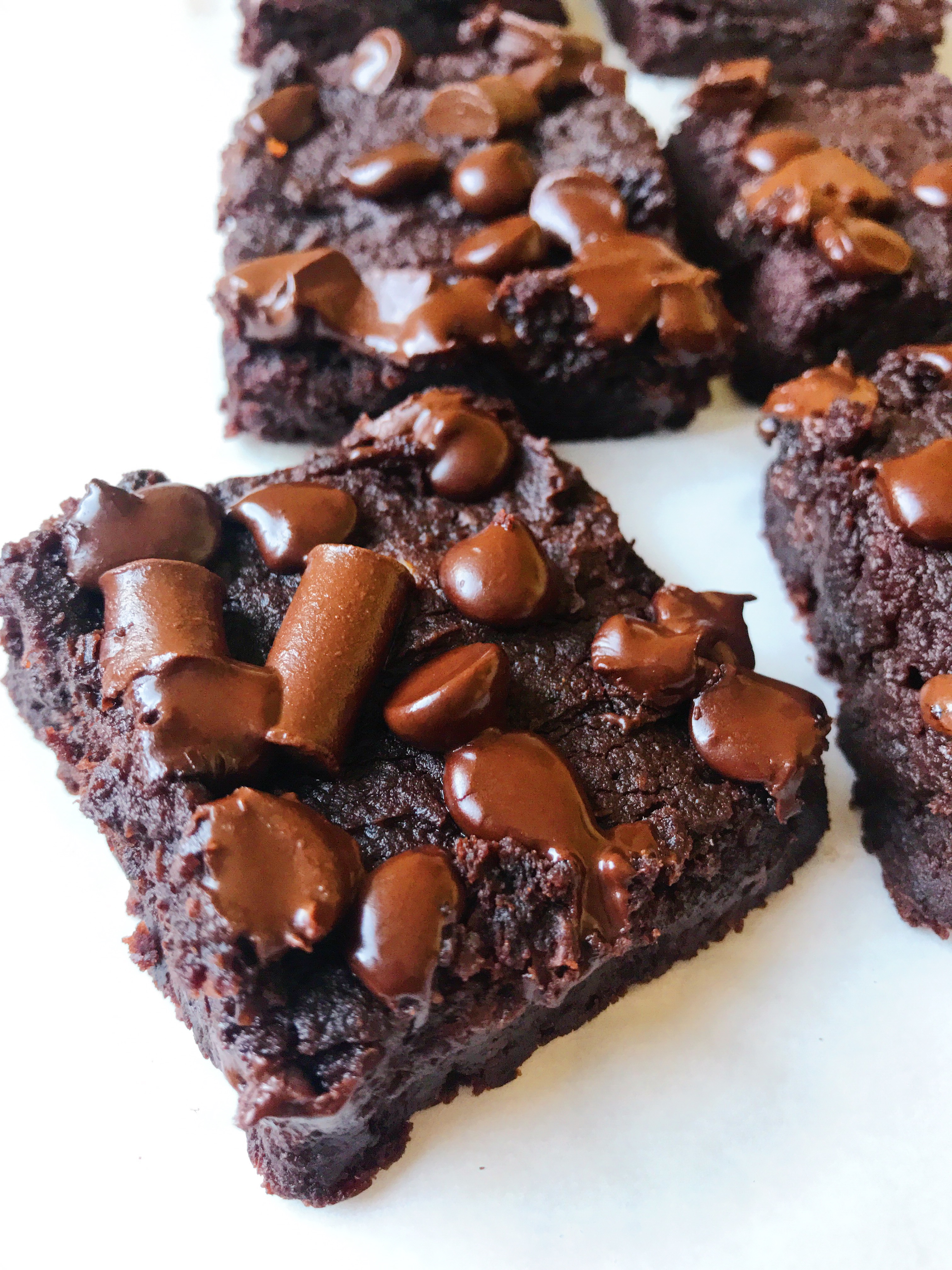 Flourless Chocolate Chickpea Brownies - The Dish On Healthy