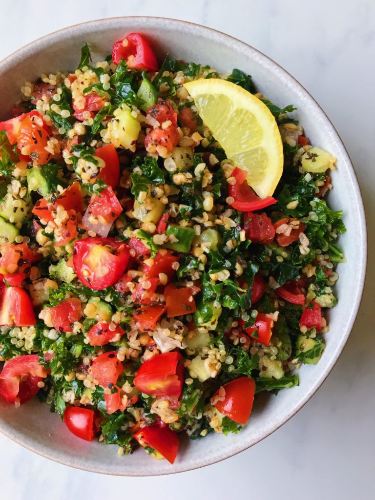 Quinoa Kale Tabbouleh Salad - The Dish On Healthy