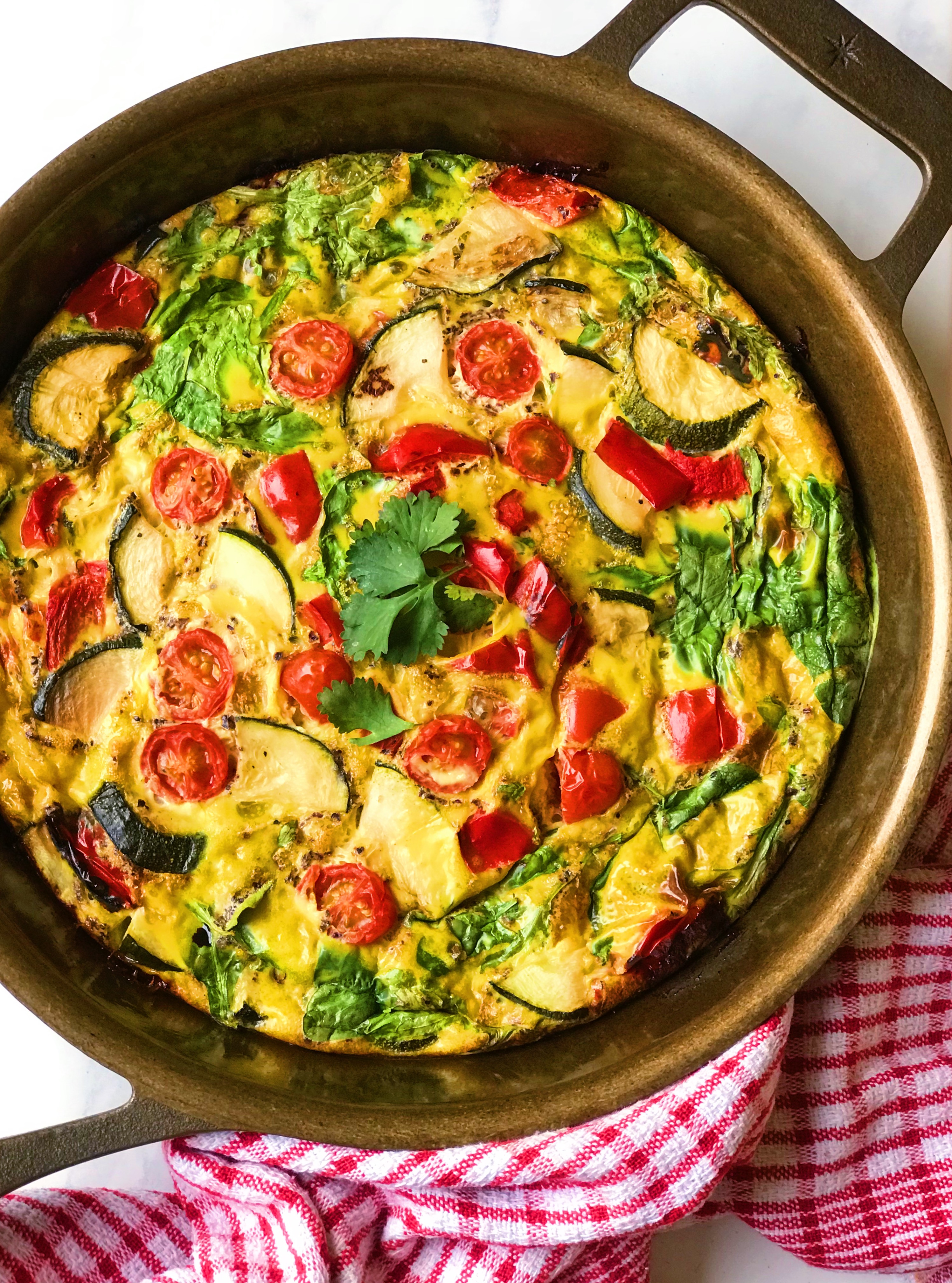 Tomato, Zucchini And Gruyere Frittata - The Dish On Healthy